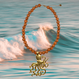 Collar pulpo dorado