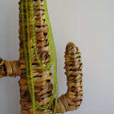 Collar cascada verde