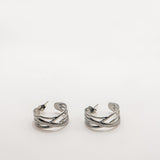 Pendientes ABBA plateados