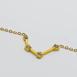 Pulsera acuario dorada