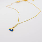 Gargantilla evil eye azul