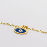 Gargantilla evil eye azul