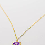 Gargantilla evil eye lila