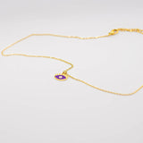 Gargantilla evil eye lila
