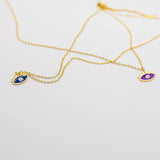 Gargantilla evil eye lila