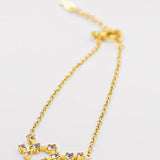 Pulsera sagitario dorada
